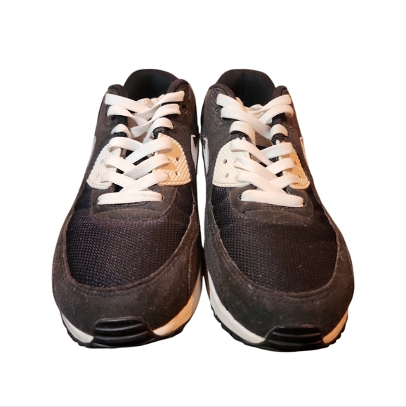 NIKE AIR MAX 90 ID BLACK WHITE SIZE MENS 9.5 [931902-992] NIKEiD custom Real Ego - Picture 3 of 8